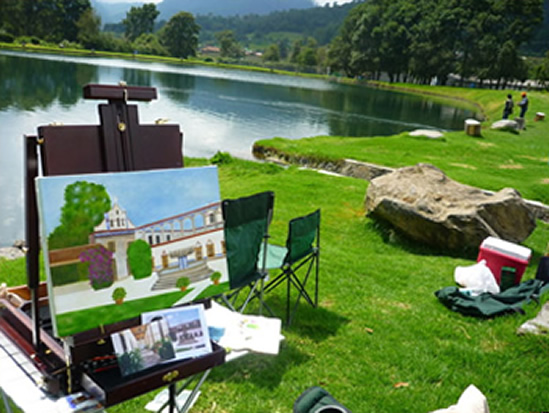 Pintando al aire libre
